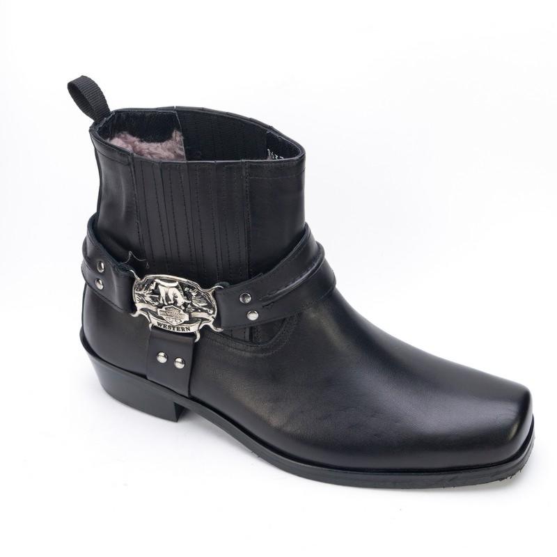 16373-MR-08-805-black-2 Ботинки муж.кожа-мех черный